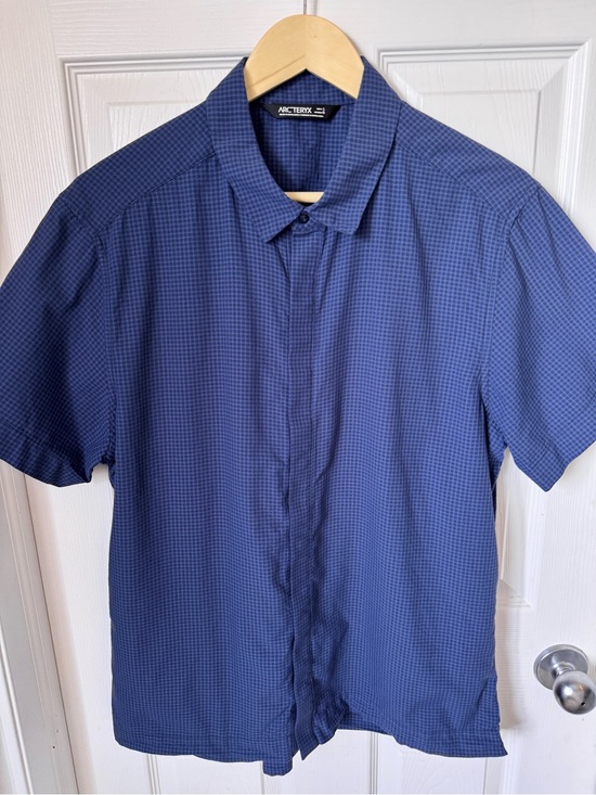 Arc'teryx Other - Mens Arcteryx Revvy Short Sleeve Snap Button Up Trekking Shirt Size Lage